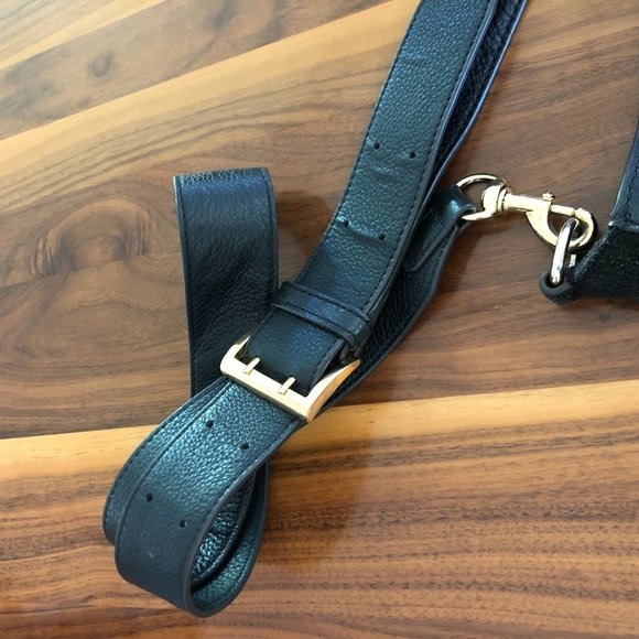 Rebecca Minkoff Lima Hobo Black Suede Leather Crossbody Bag w/o Fringe - Picture 8 of 12